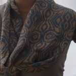 Strickschal mit Norwegermuster