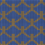 Strickschal mit Norwegermuster