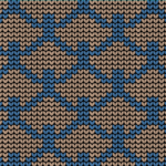 Strickschal mit Norwegermuster