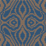 Strickschal mit Norwegermuster