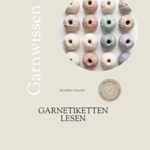 Garnetiketten lesen