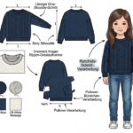 Strickrechner | KITA Kinder– Fallschulter-Pullover